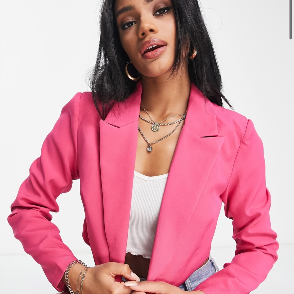 Missguided + Vibrant Pink Blazer